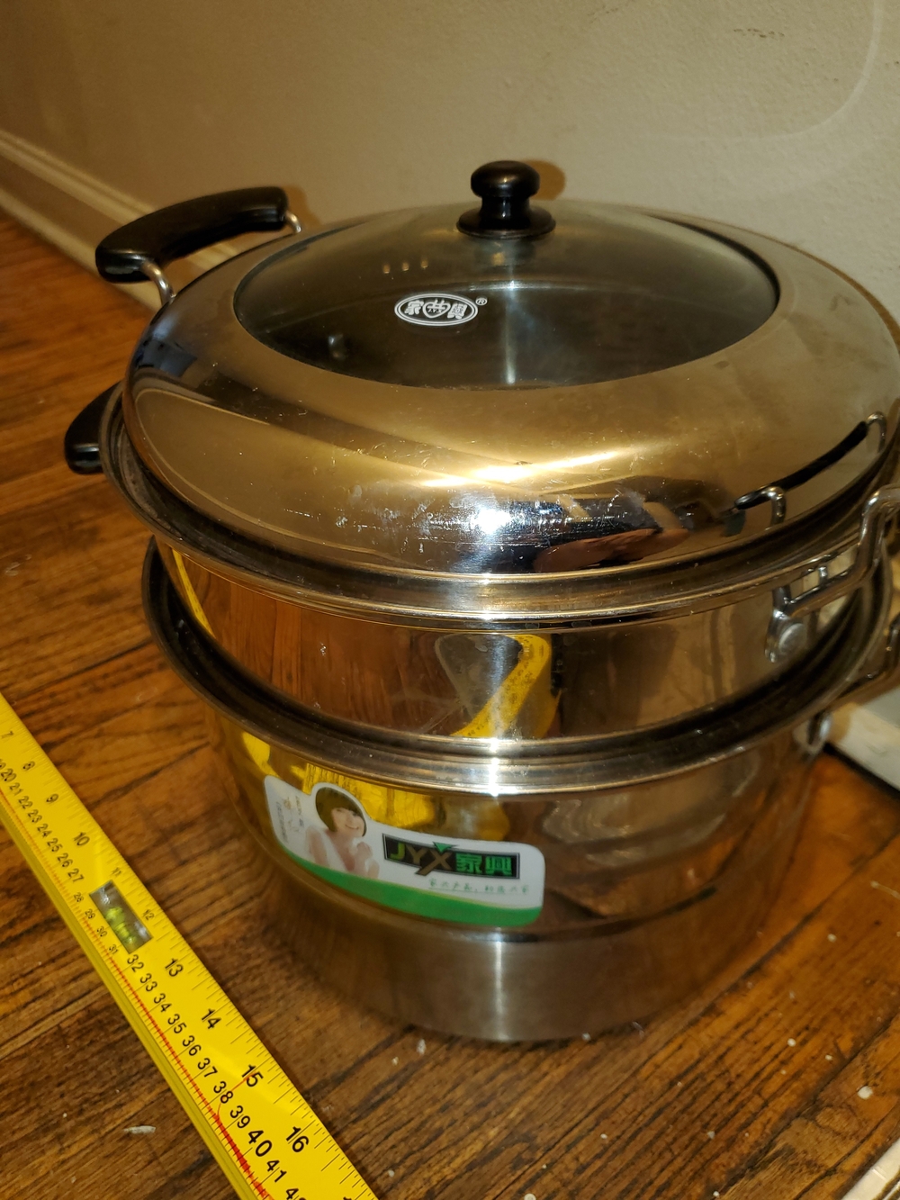 26cm stainless steel 2-tier steamer pot, commonly used for healthy cooking of ve